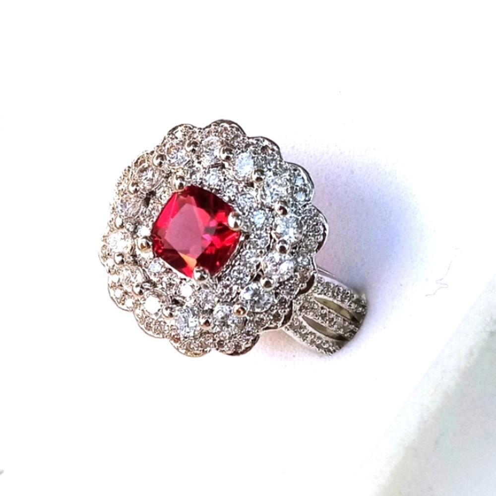 Silver Ruby Ring - Picture 3 of 5